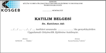 KOSGEB Girişimcilik Belgesi Nedir ve Nasıl Alınır