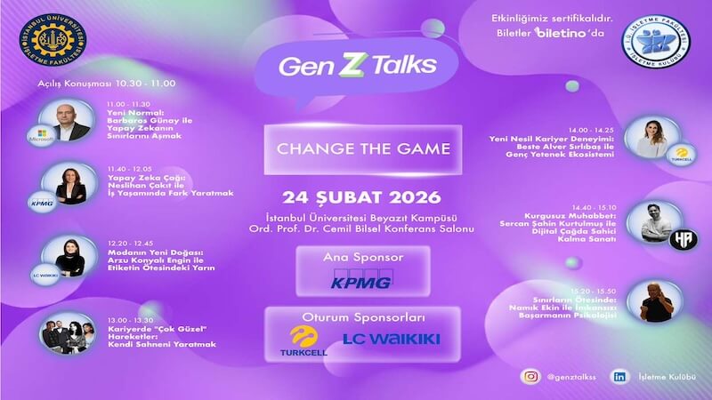 GenZ Talks: “Change the Game” – Geleceği Tasarlayanlar Sahne Alıyor!